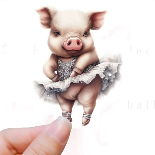 Piggy Sticker - Attitude Tutu