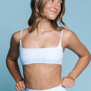 Tiger Friday-True Cami Bra- Sky Gingham