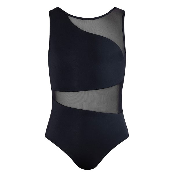 Energetiks - Motion Mesh Leotard-Black