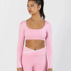 Energetiks - Astrid Long Sleeve Crop - Petal Pink