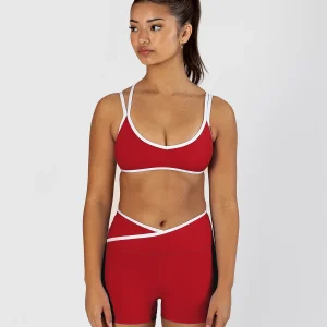 Home 2 Energetiks- Colette Crop Top- Red